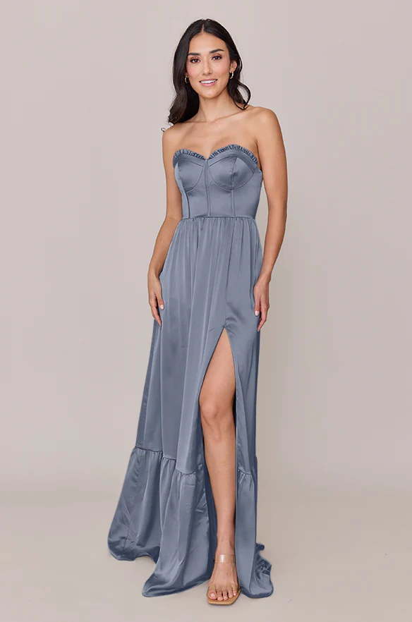 Valentina Satin Dress | Made To Order - Image 48