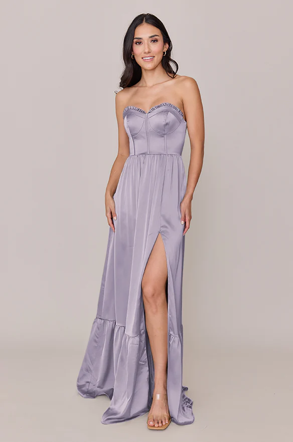 Valentina Satin Dress | Made To Order - Image 78
