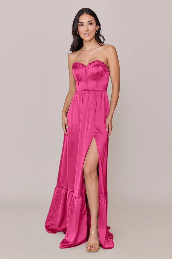 Valentina Satin Dress | Made To Order - Image 90