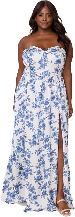 Valentina Satin Floral Print Dress | Made To Order - Image 57