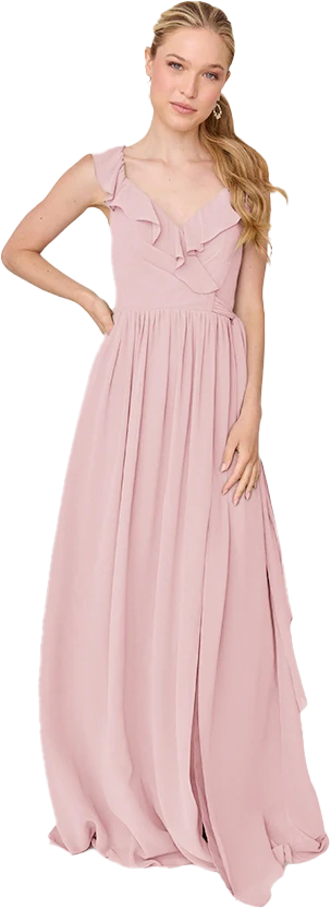 Valerie Chiffon Faux Wrap Dress | Made To Order - Image 116