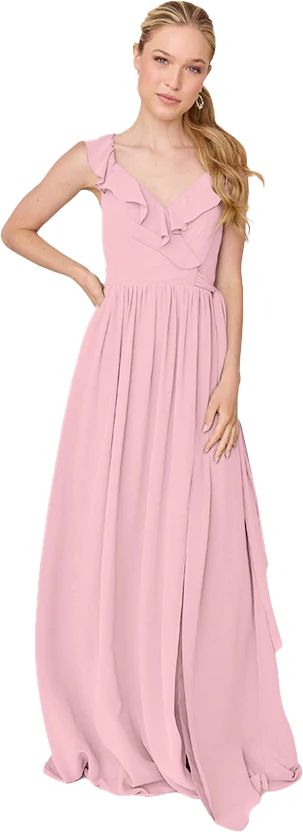 Valerie Chiffon Faux Wrap Dress | Made To Order - Image 134