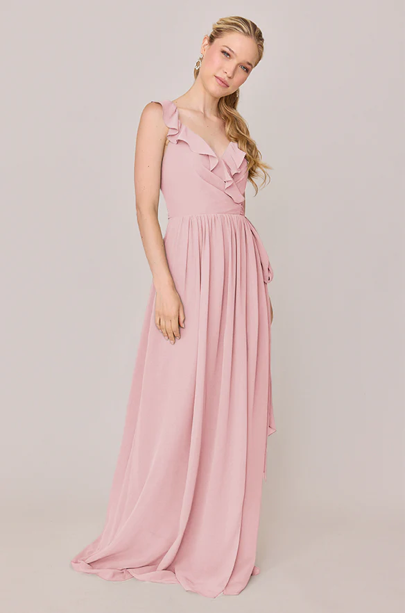 Valerie Chiffon Faux Wrap Dress | Made To Order - Image 16
