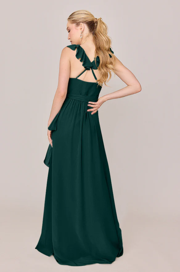 Valerie Chiffon Faux Wrap Dress | Made To Order - Image 25