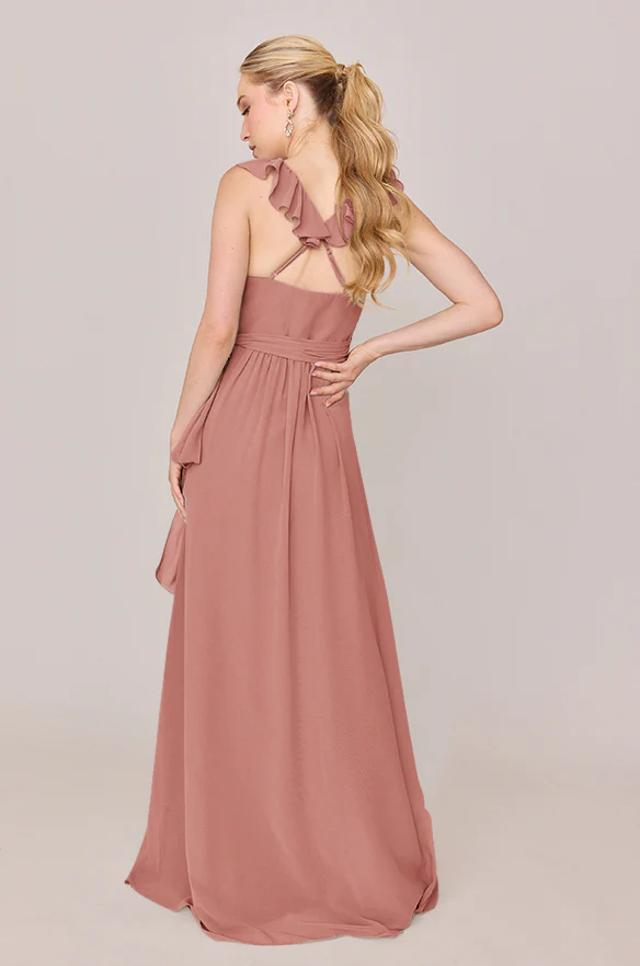 Valerie Chiffon Faux Wrap Dress | Made To Order - Image 31