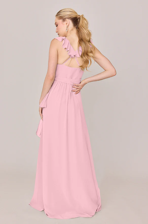 Valerie Chiffon Faux Wrap Dress | Made To Order - Image 75