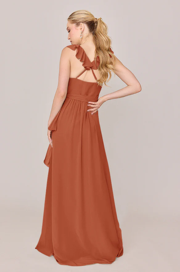 Valerie Chiffon Faux Wrap Dress | Made To Order - Image 81