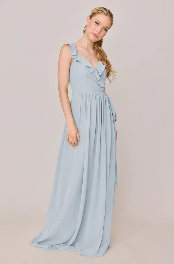 Valerie Chiffon Faux Wrap Dress | Made To Order - Image 88
