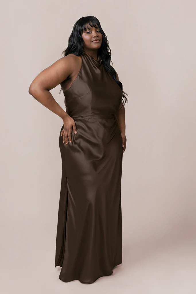Veronica Satin Dress | Made To Order - Image 116