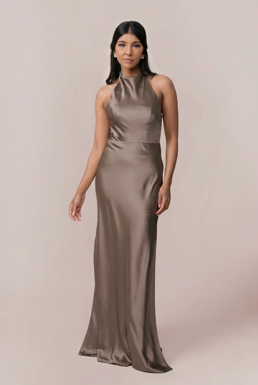 Veronica Satin Dress | Made To Order - Image 117