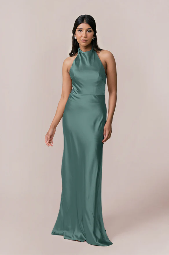 Veronica Satin Dress | Made To Order - Image 30