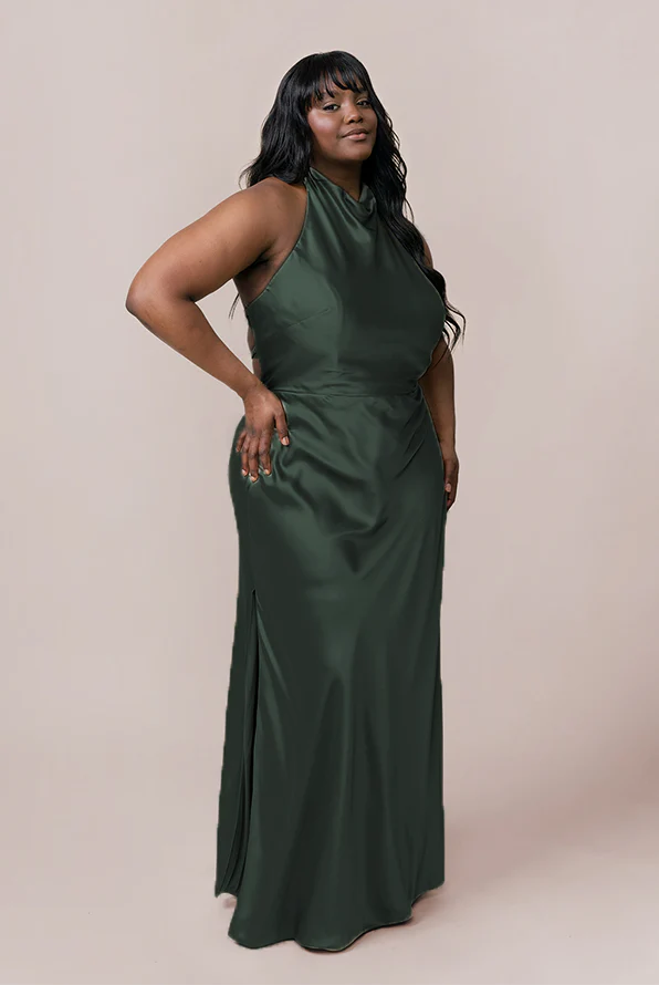Veronica Satin Dress | Made To Order - Image 38