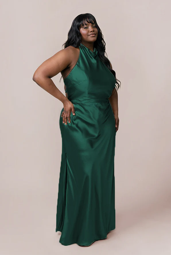 Veronica Satin Dress | Made To Order - Image 39