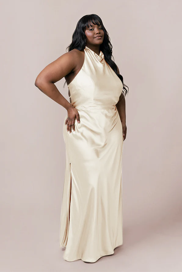 Veronica Satin Dress | Made To Order - Image 58