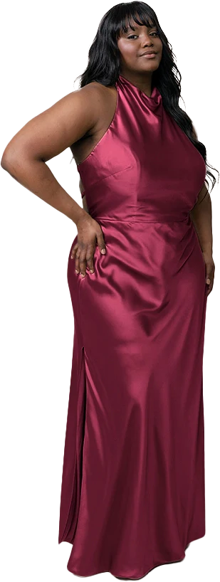 Veronica Satin Dress | Made To Order - Image 68