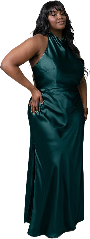 Veronica Satin Dress | Made To Order - Image 74