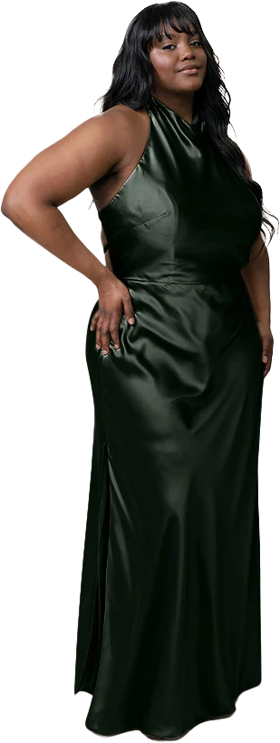 Veronica Satin Dress | Made To Order - Image 76