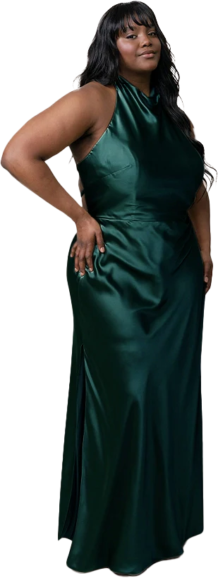 Veronica Satin Dress | Made To Order - Image 80