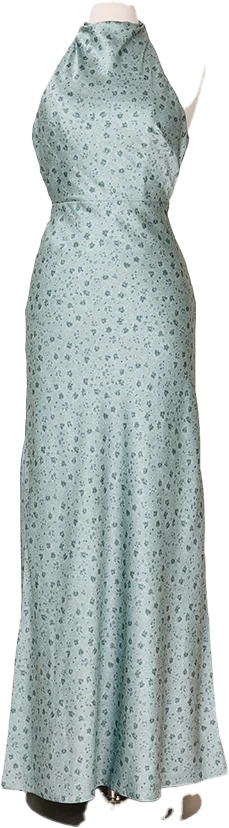 Veronica Satin Floral Print Dress | Made To Order - Image 62