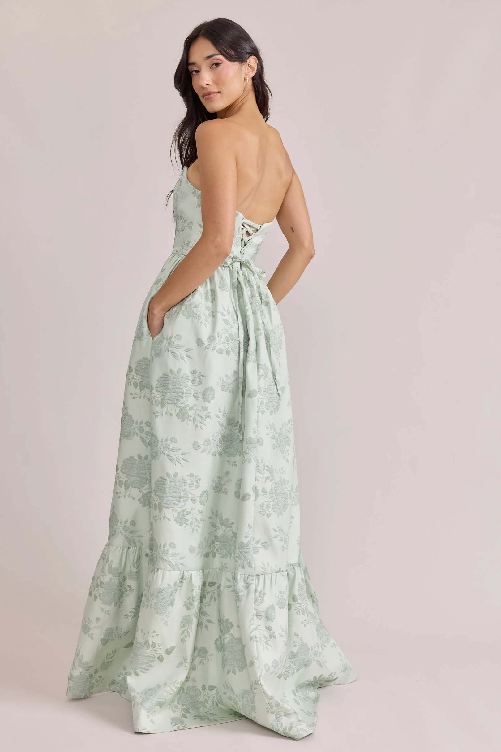 Vienna Jacquard Dress | Made To Order - Image 32
