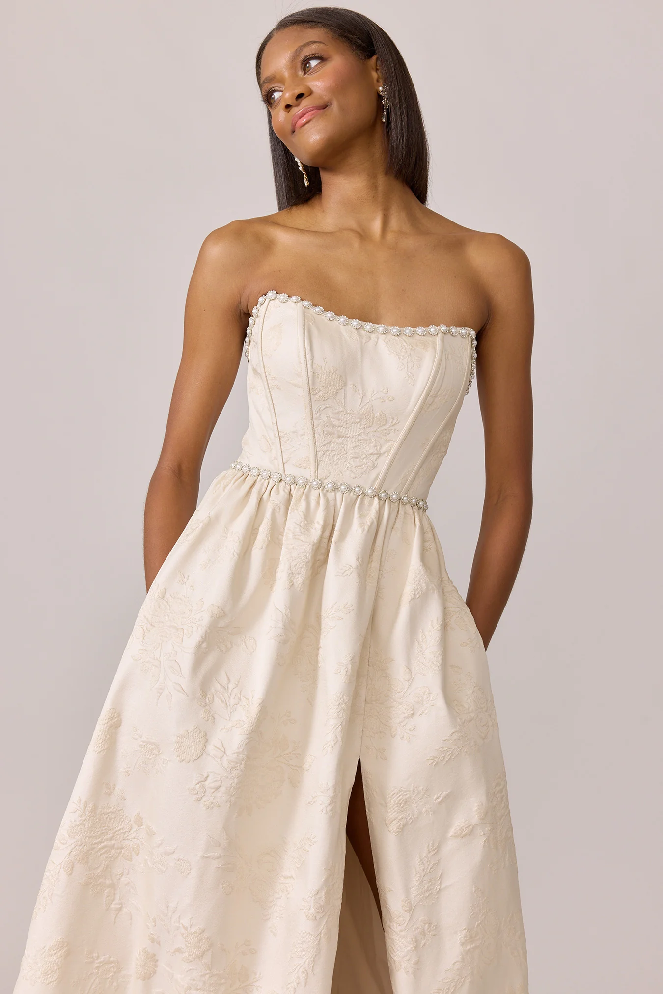 Vienna Luxe Jacquard Dress | Made To Order - Image 15