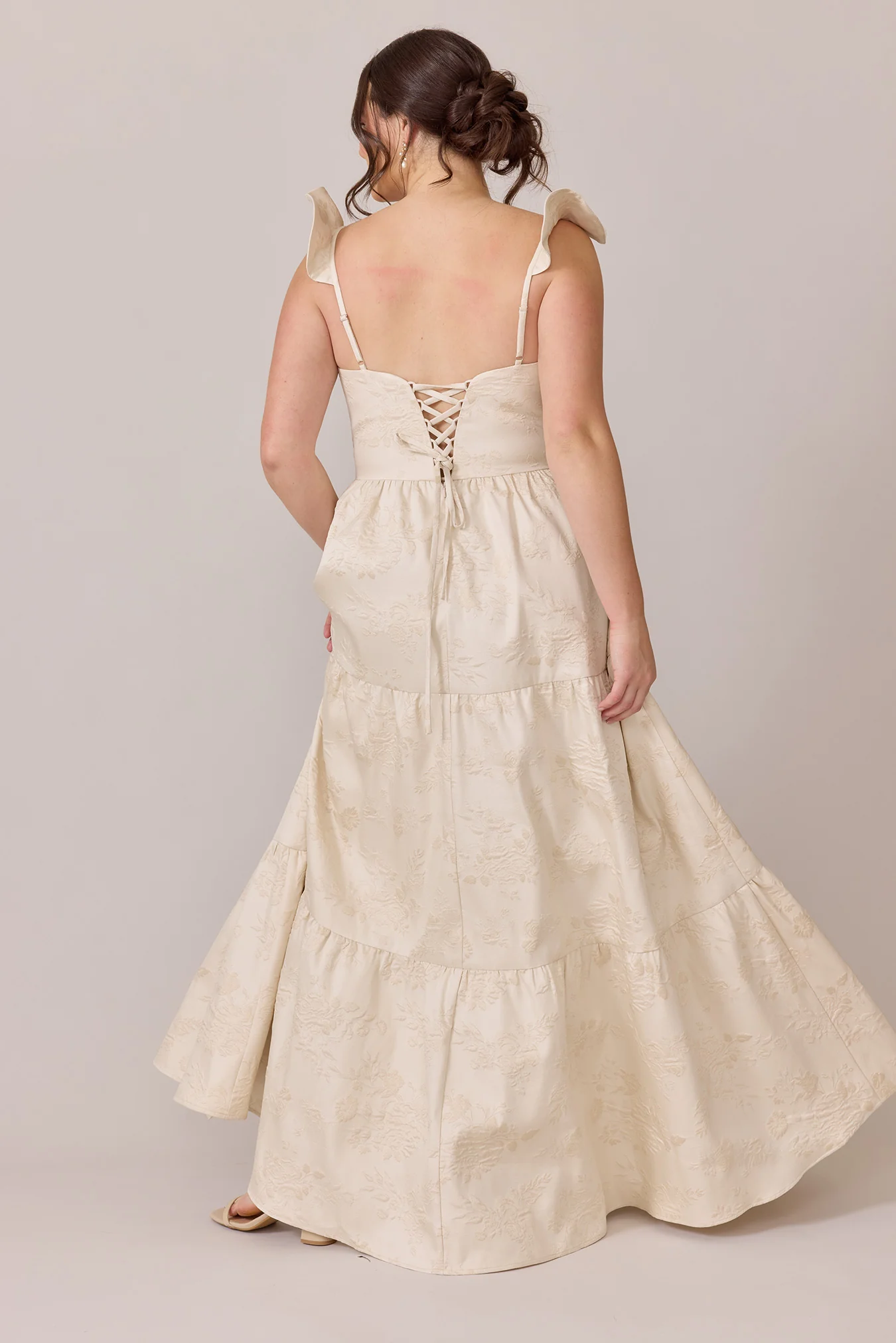 Violet Jacquard Dress | Made To Order - Image 18