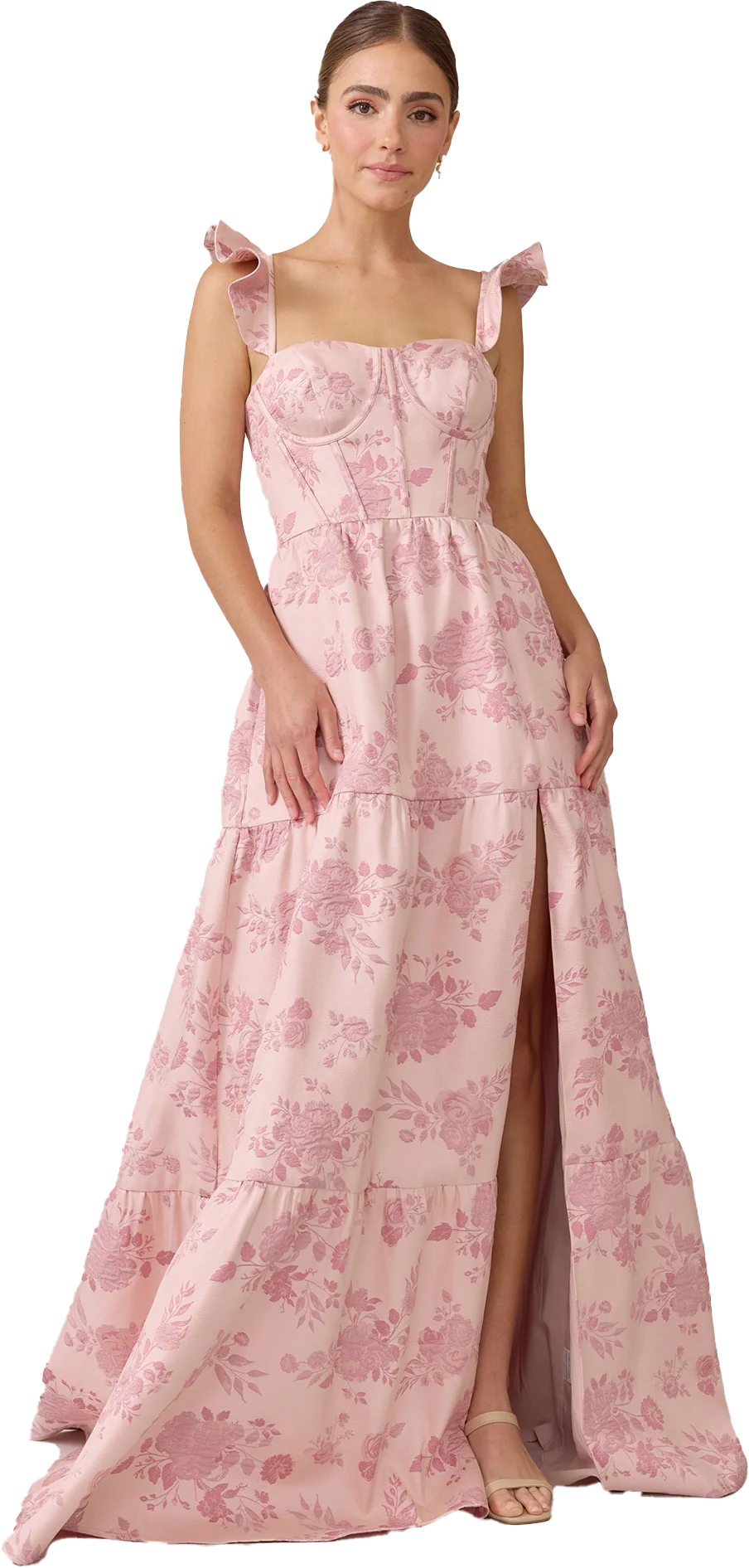 Violet Jacquard Dress | Made To Order - Image 28