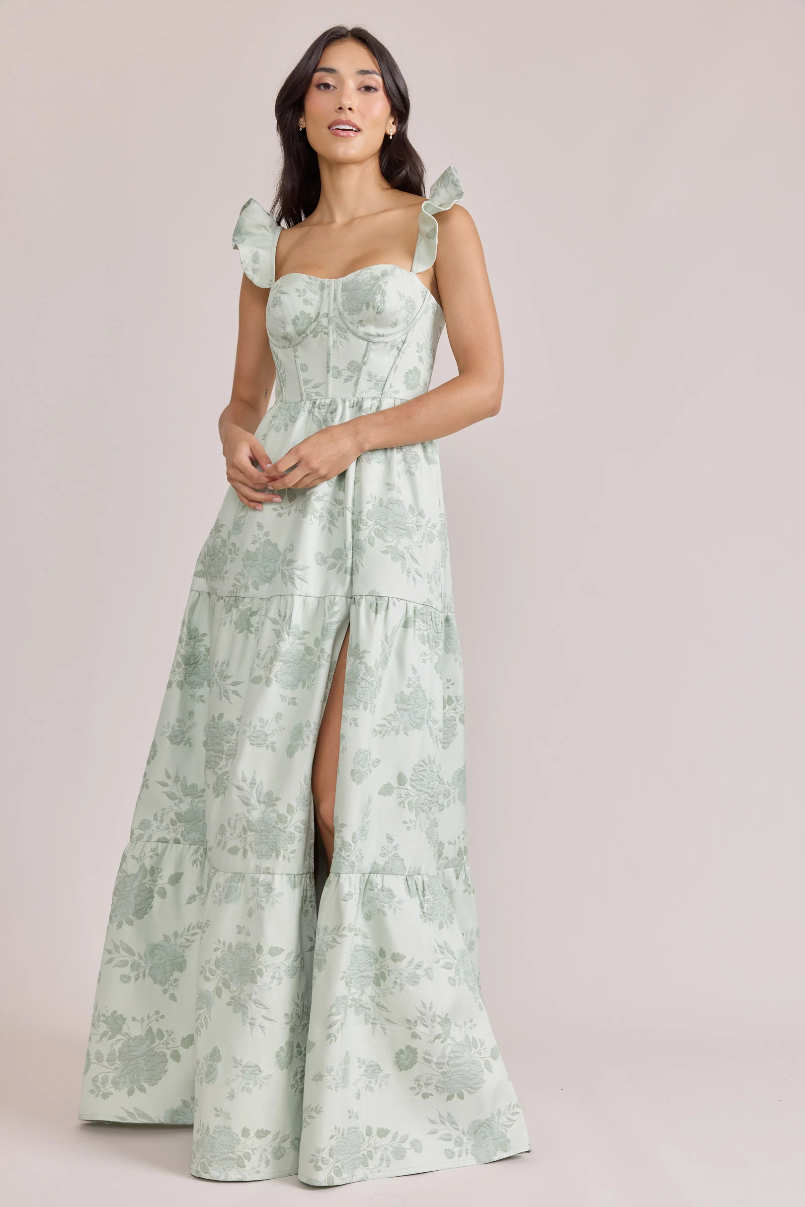 Violet Jacquard Dress | Made To Order - Image 32