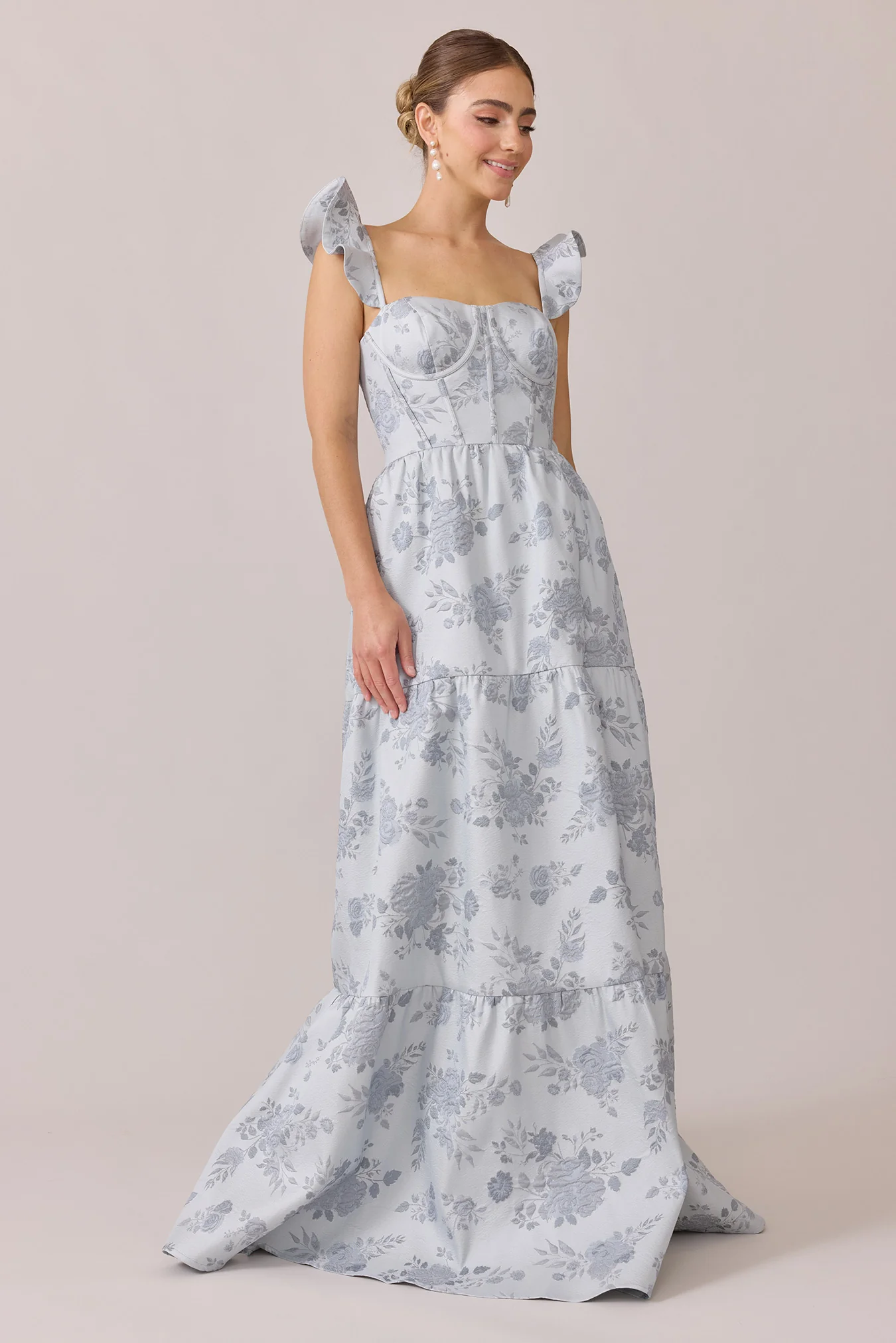 Violet Jacquard Dress | Made To Order - Image 6