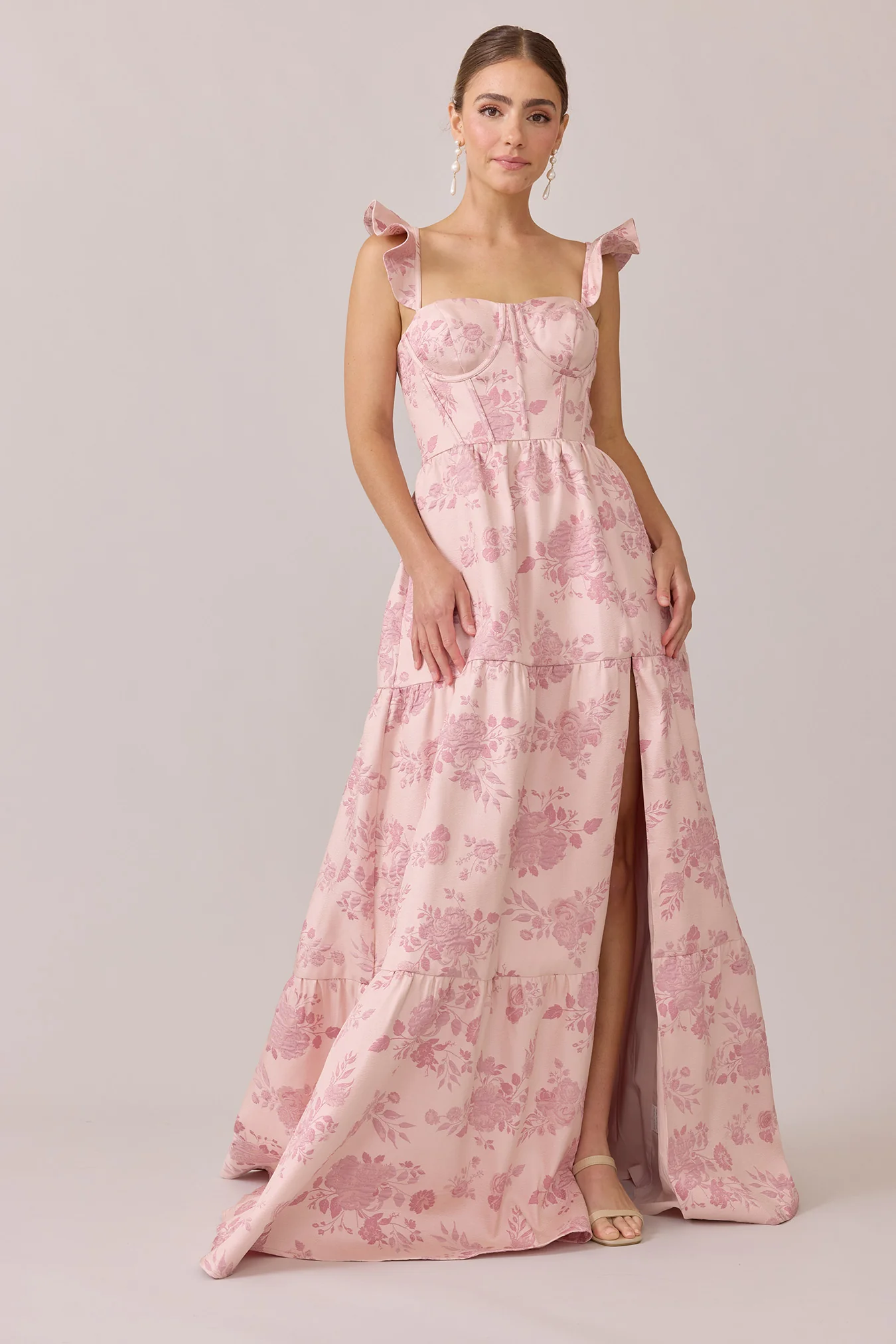 Violet Jacquard Dress | Made To Order - Image 8