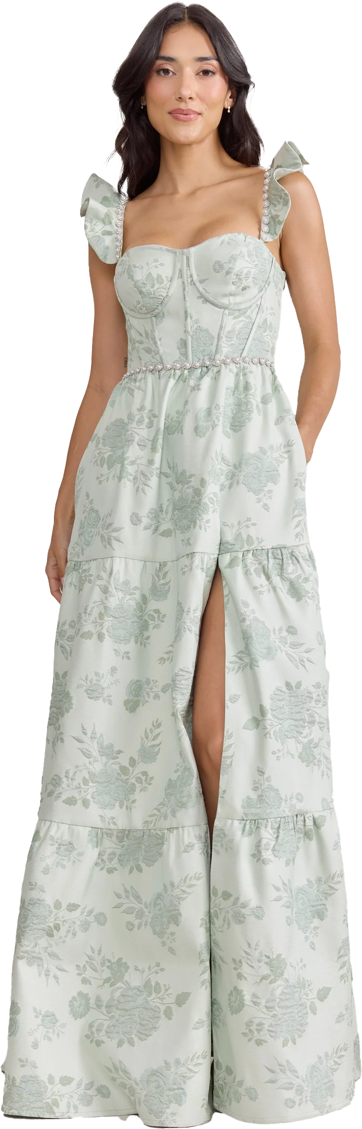 Violet Luxe Jacquard Dress | Made To Order - Image 33