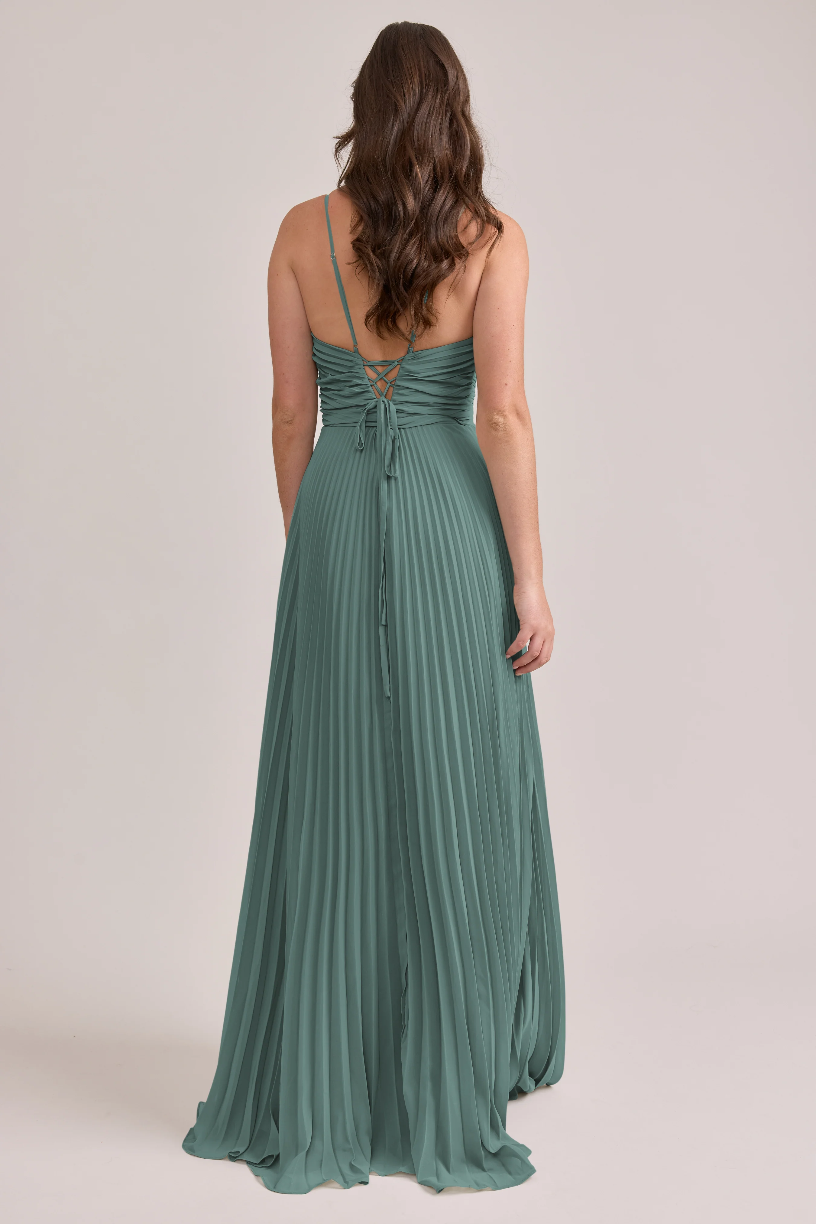 Vivian Chiffon Pleated Dress | Made To Order - Image 104