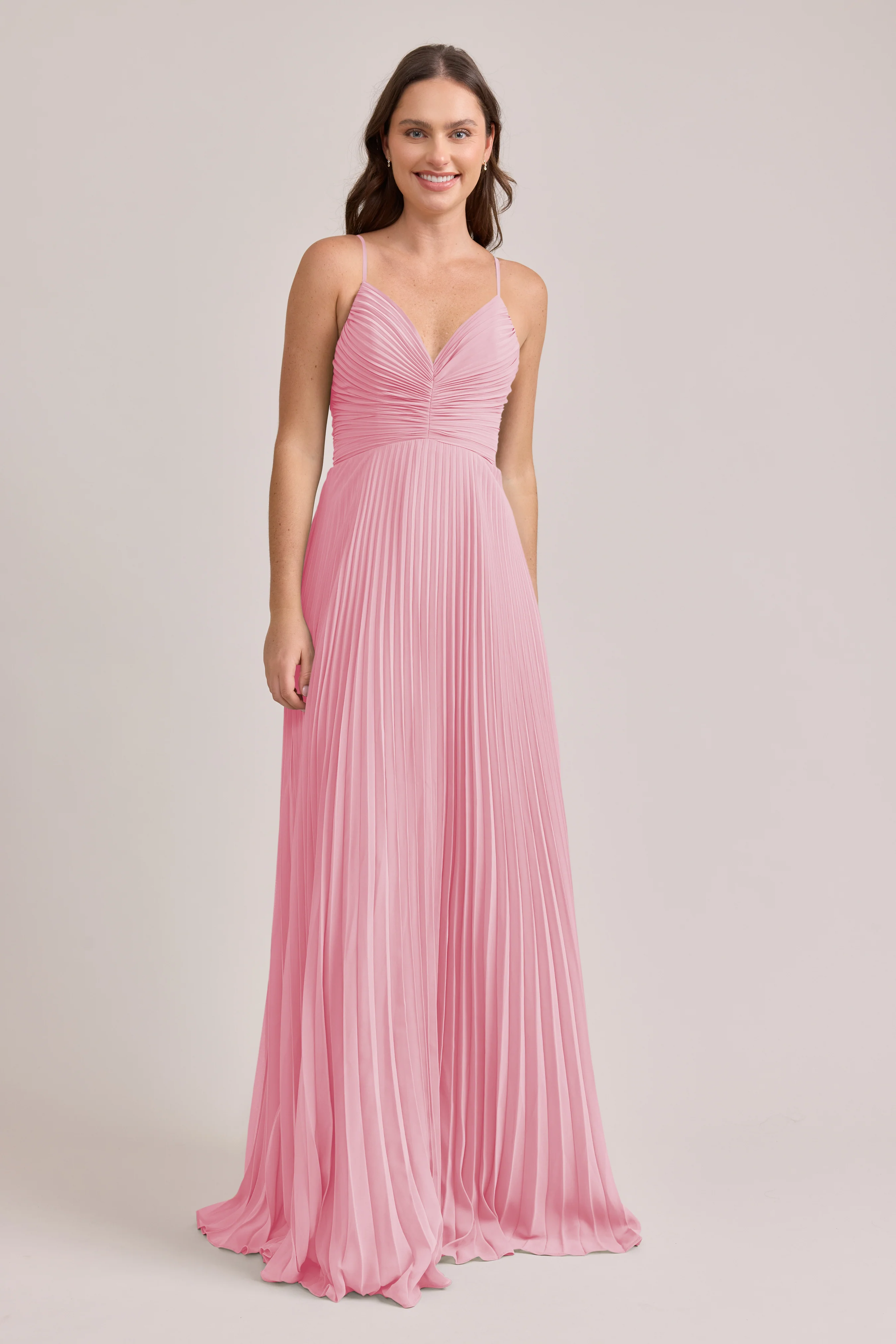 Vivian Chiffon Pleated Dress | Made To Order - Image 106