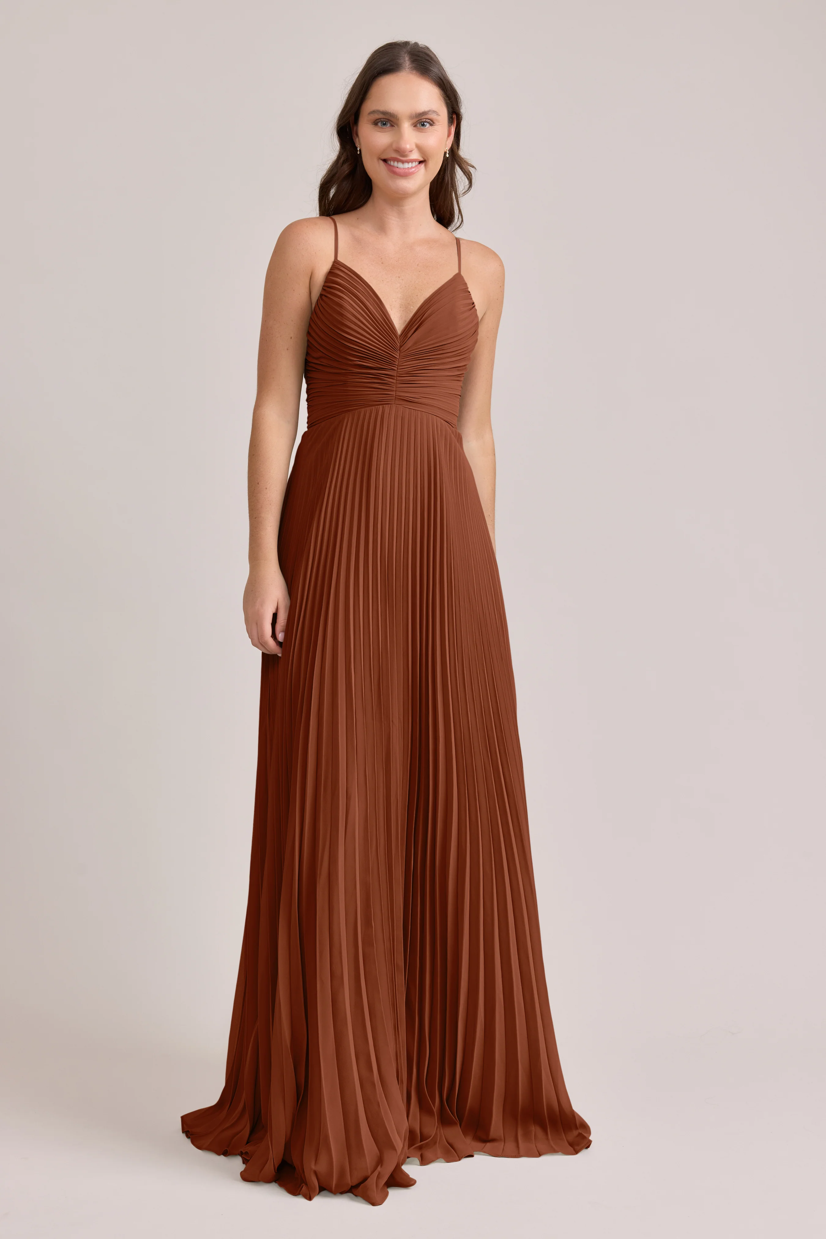 Vivian Chiffon Pleated Dress | Made To Order - Image 112