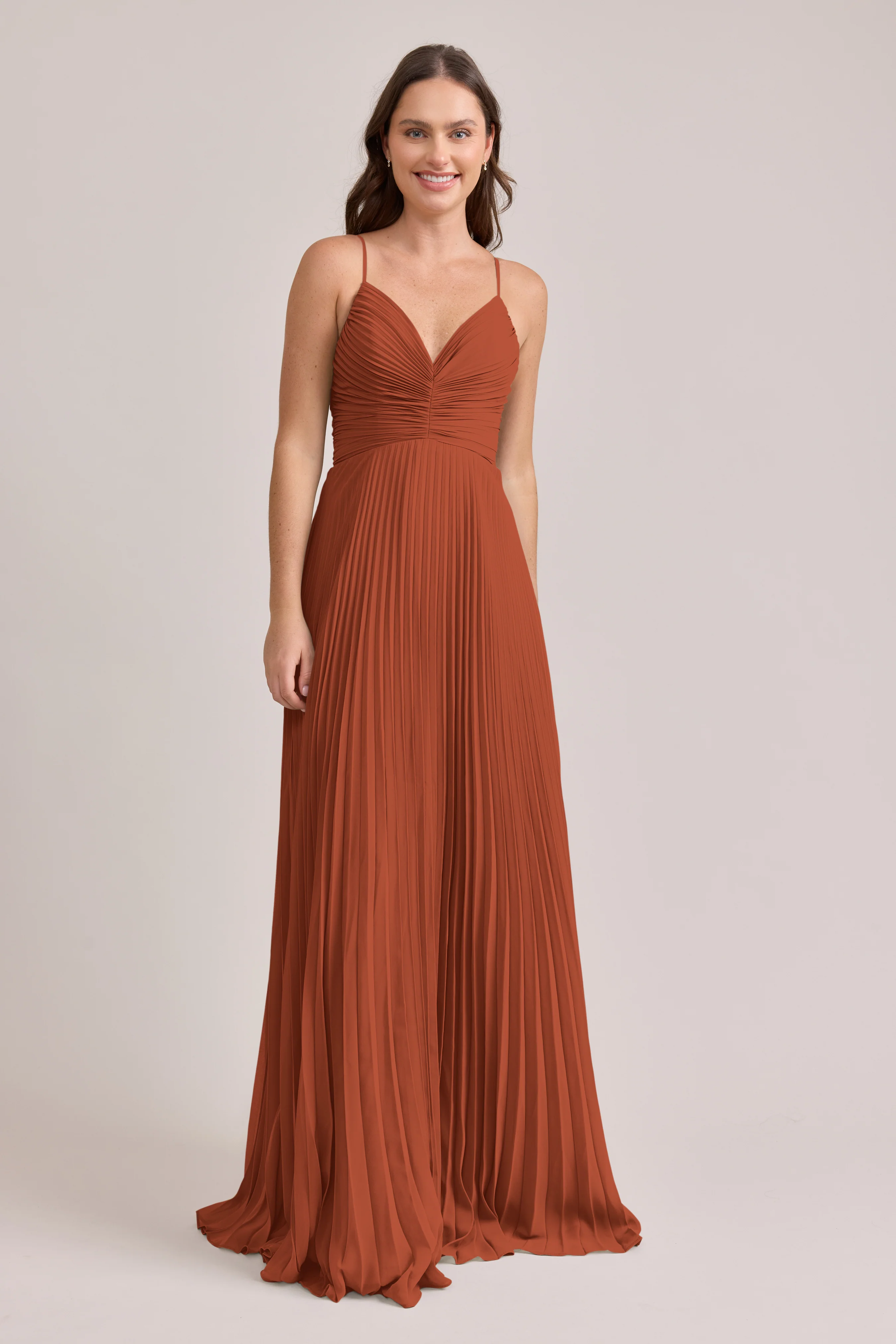 Vivian Chiffon Pleated Dress | Made To Order - Image 115