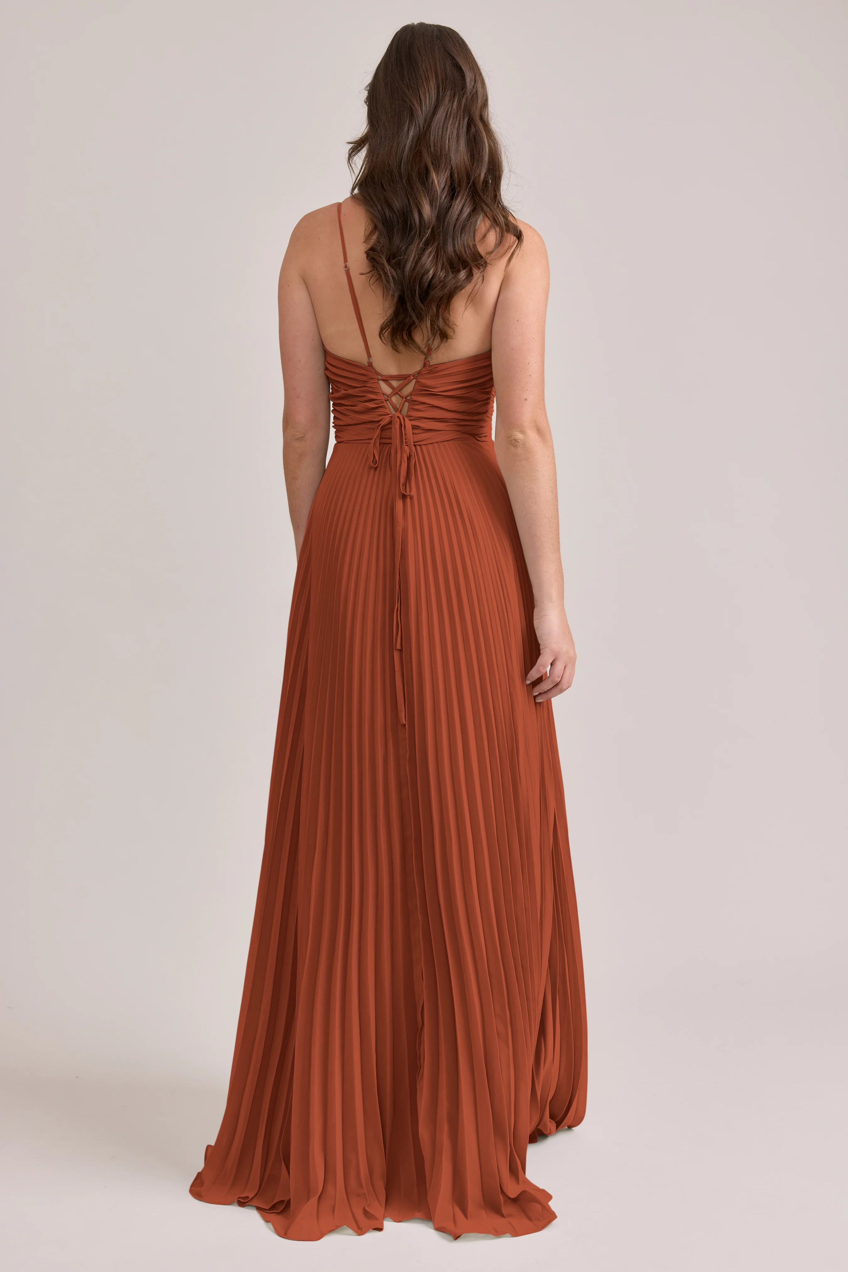 Vivian Chiffon Pleated Dress | Made To Order - Image 116