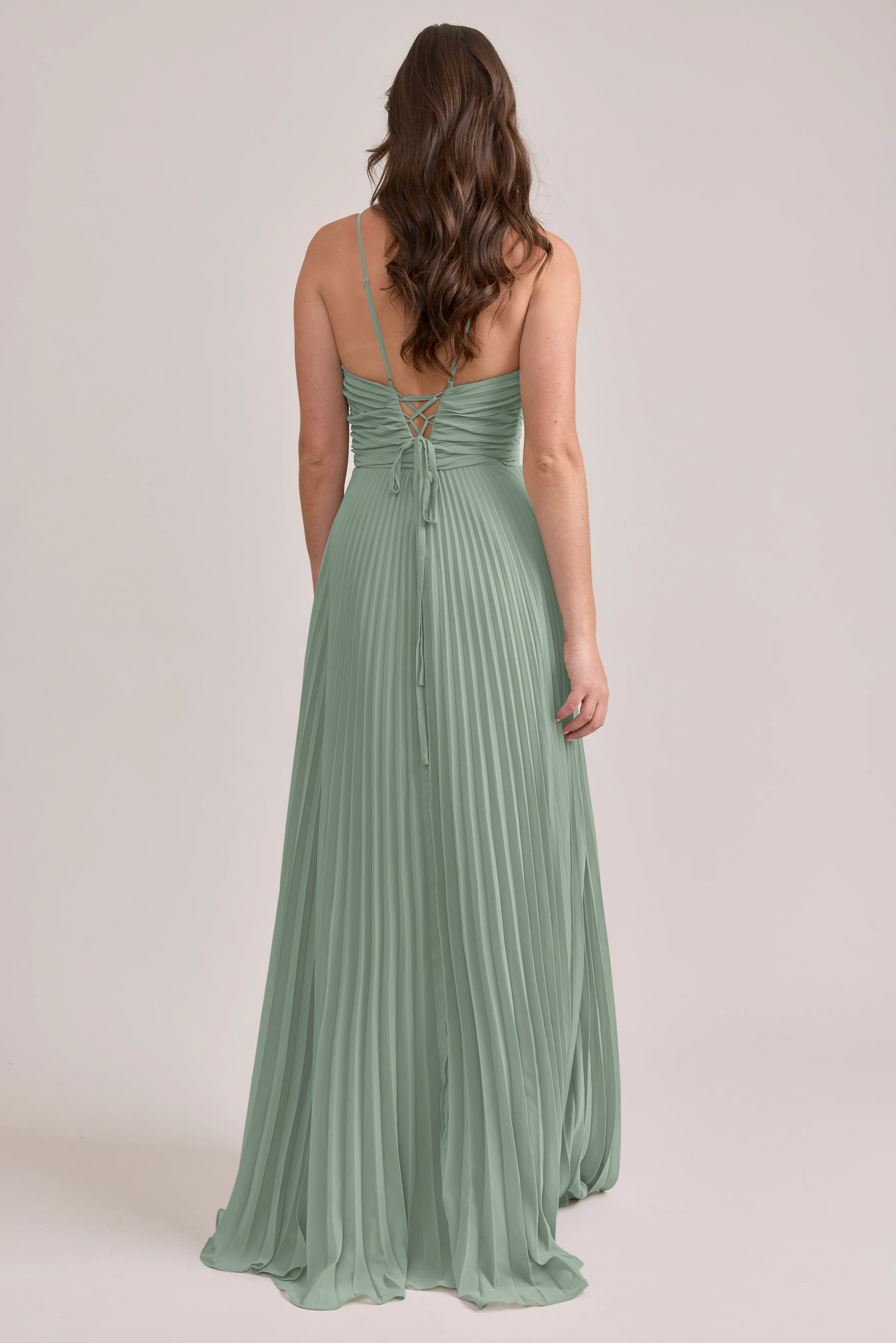 Vivian Chiffon Pleated Dress | Made To Order - Image 119