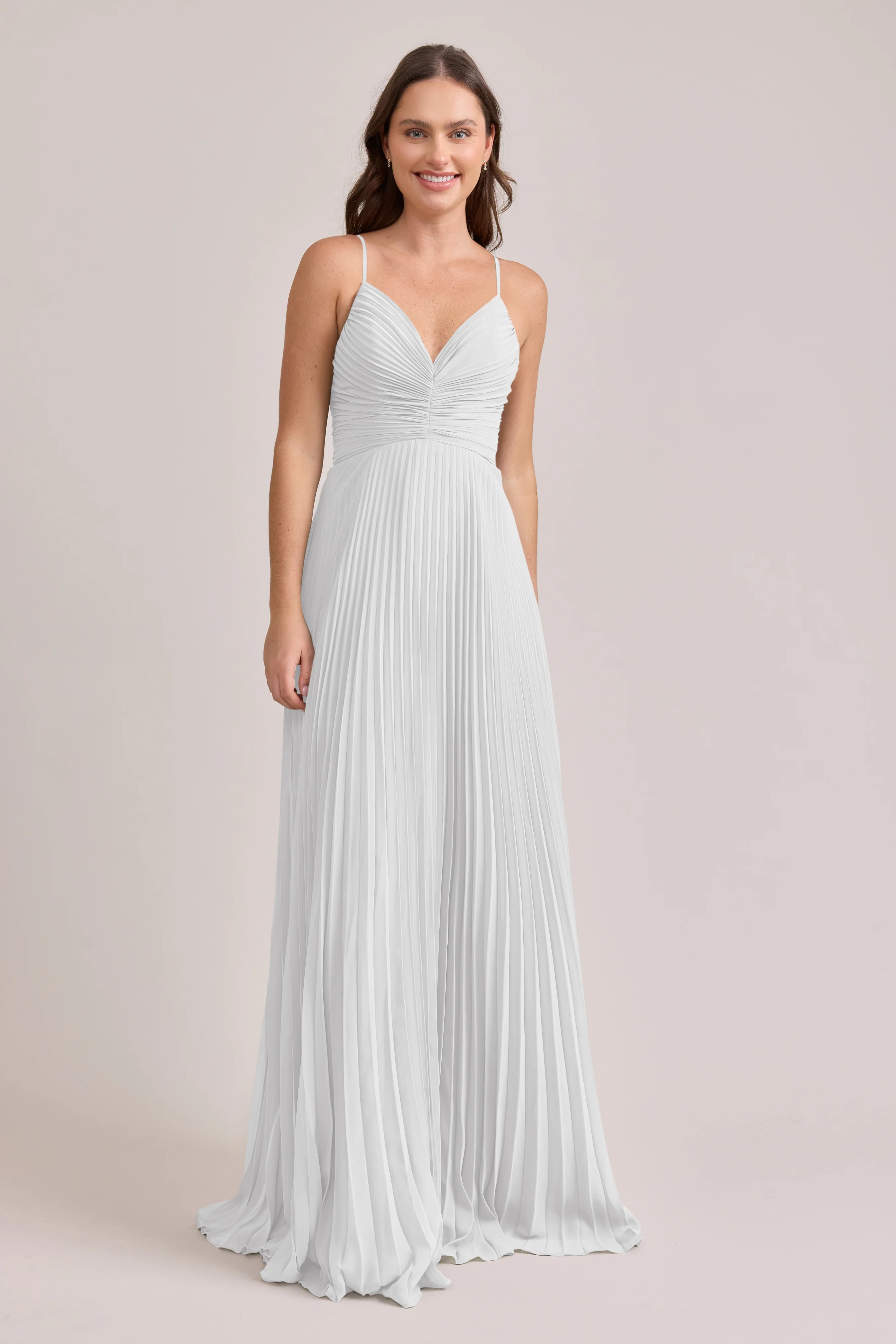 Vivian Chiffon Pleated Dress | Made To Order - Image 124