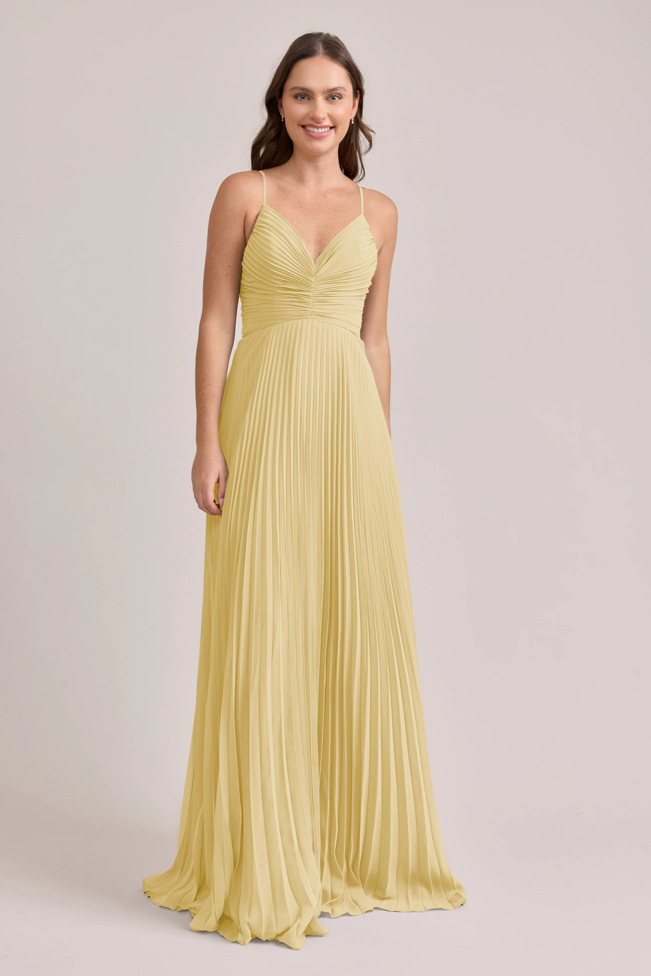 Vivian Chiffon Pleated Dress | Made To Order - Image 130