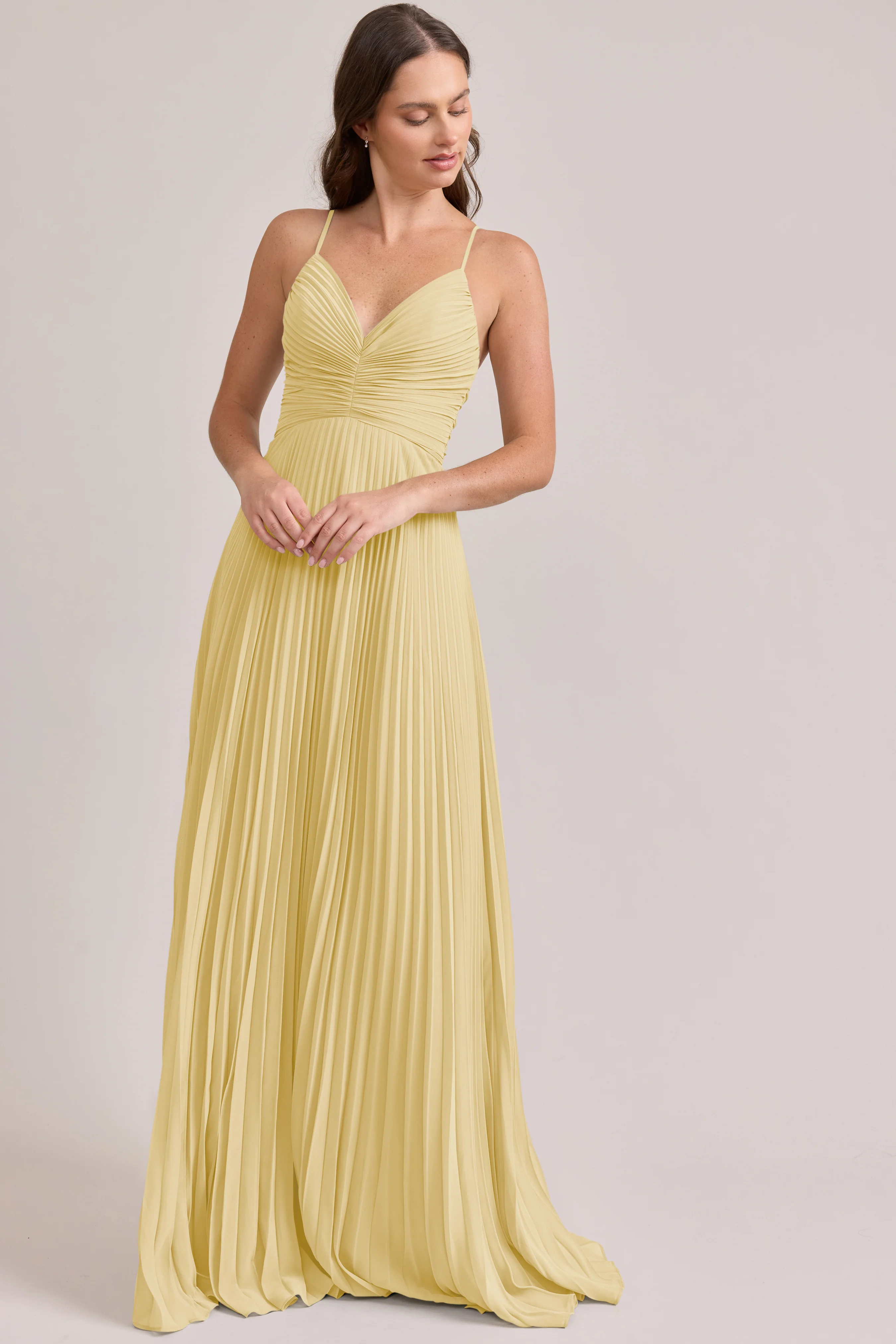 Vivian Chiffon Pleated Dress | Made To Order - Image 132