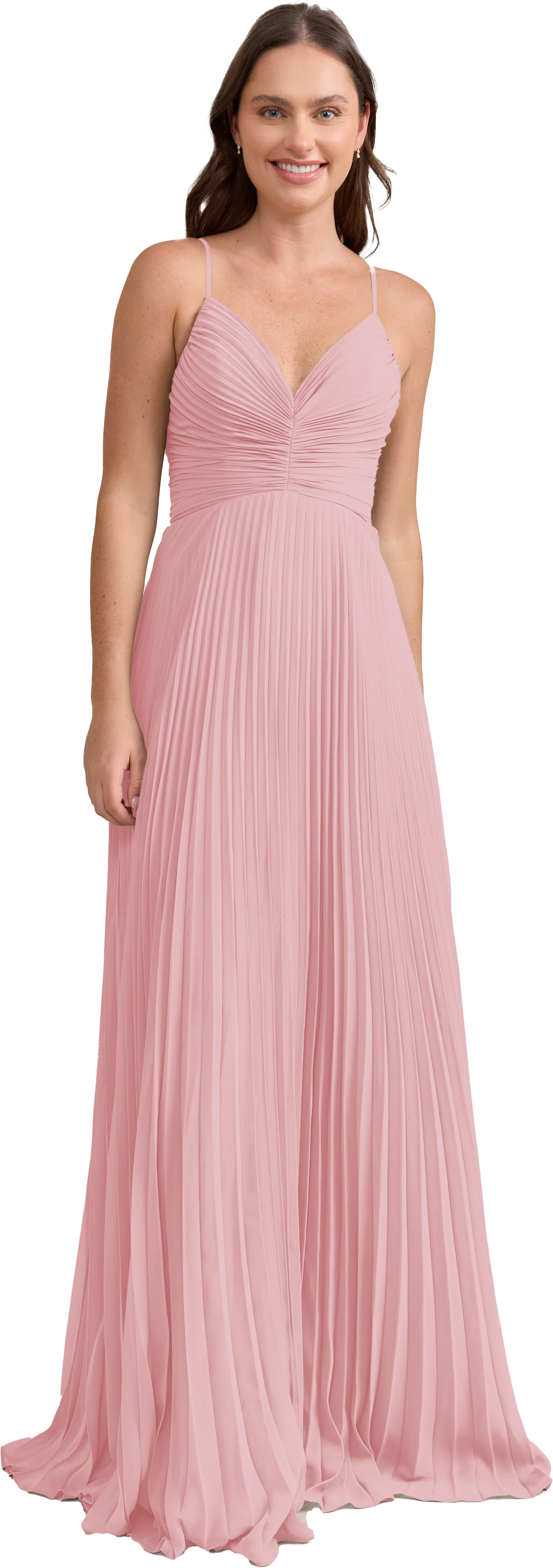 Vivian Chiffon Pleated Dress | Made To Order - Image 145