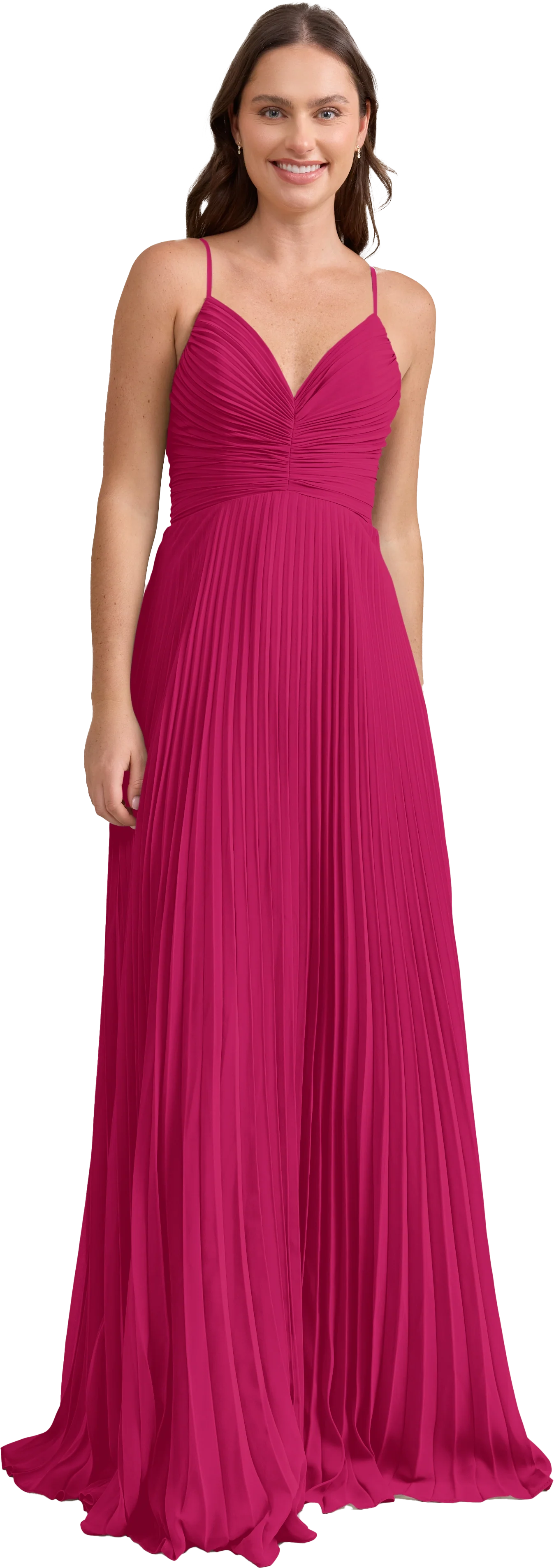 Vivian Chiffon Pleated Dress | Made To Order - Image 146