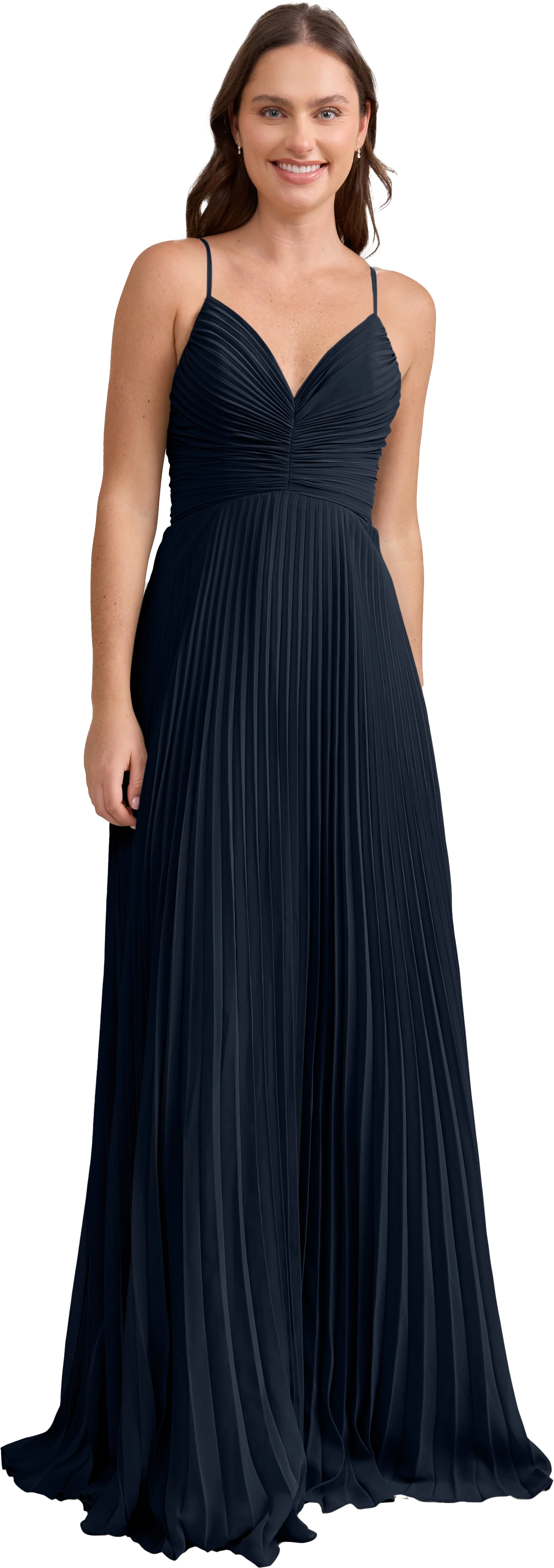Vivian Chiffon Pleated Dress | Made To Order - Image 150