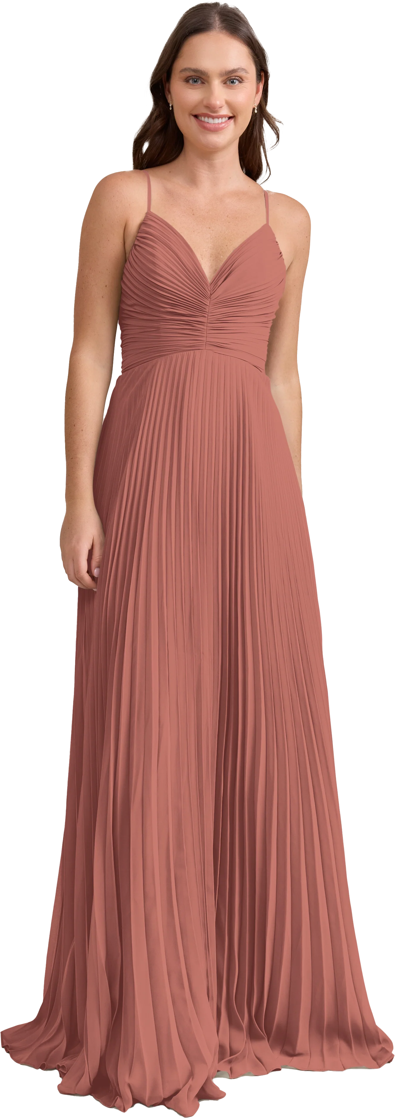Vivian Chiffon Pleated Dress | Made To Order - Image 159