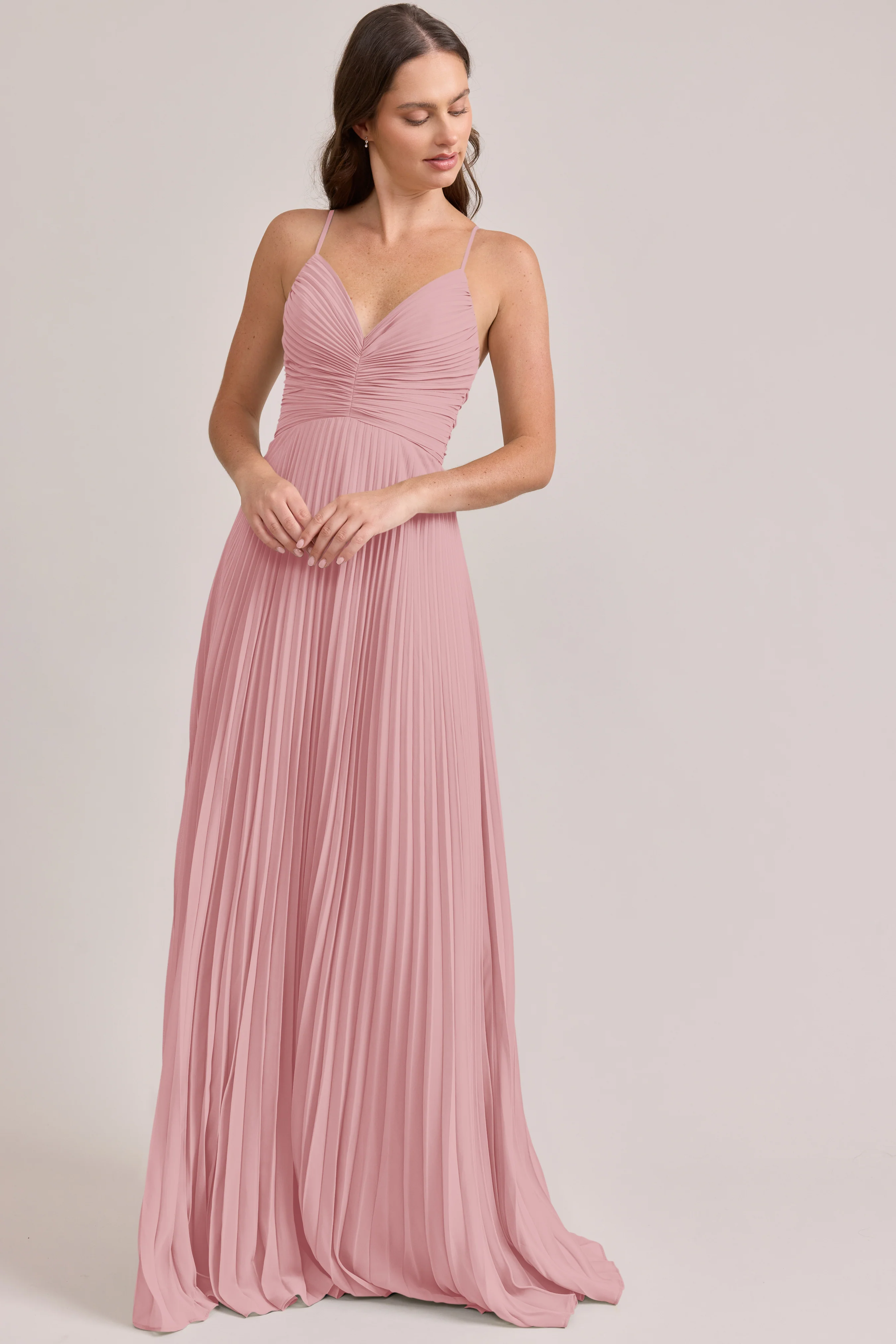 Vivian Chiffon Pleated Dress | Made To Order - Image 17