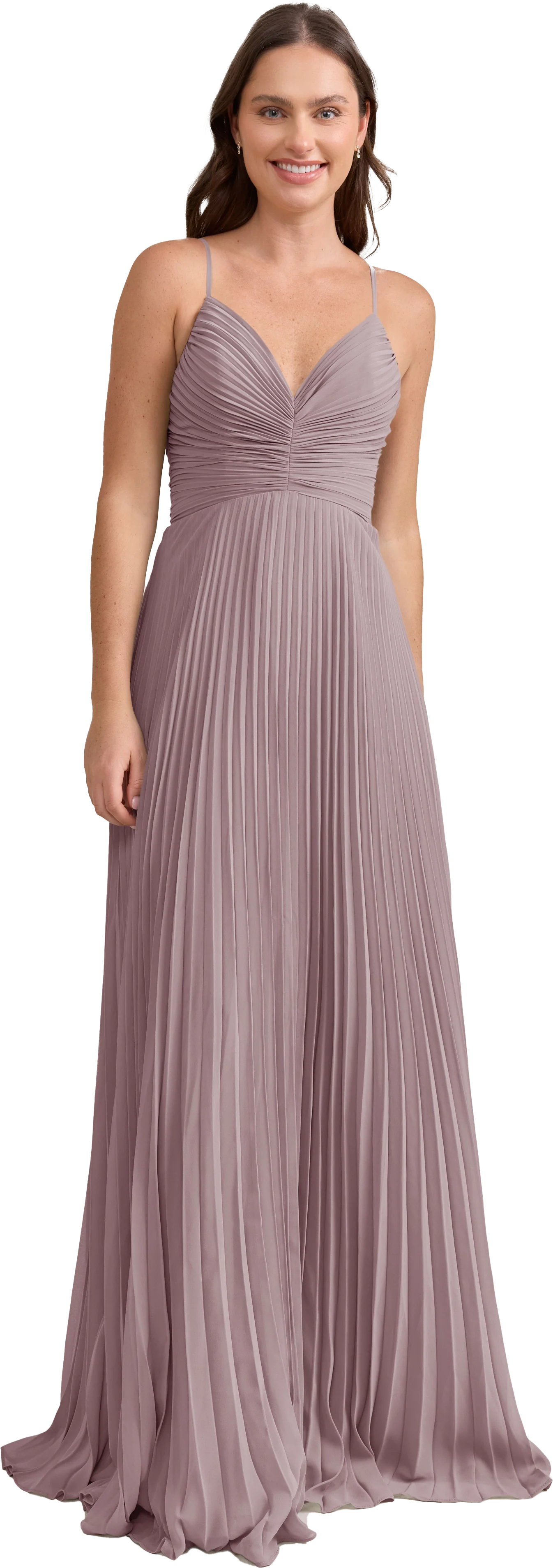 Vivian Chiffon Pleated Dress | Made To Order - Image 170