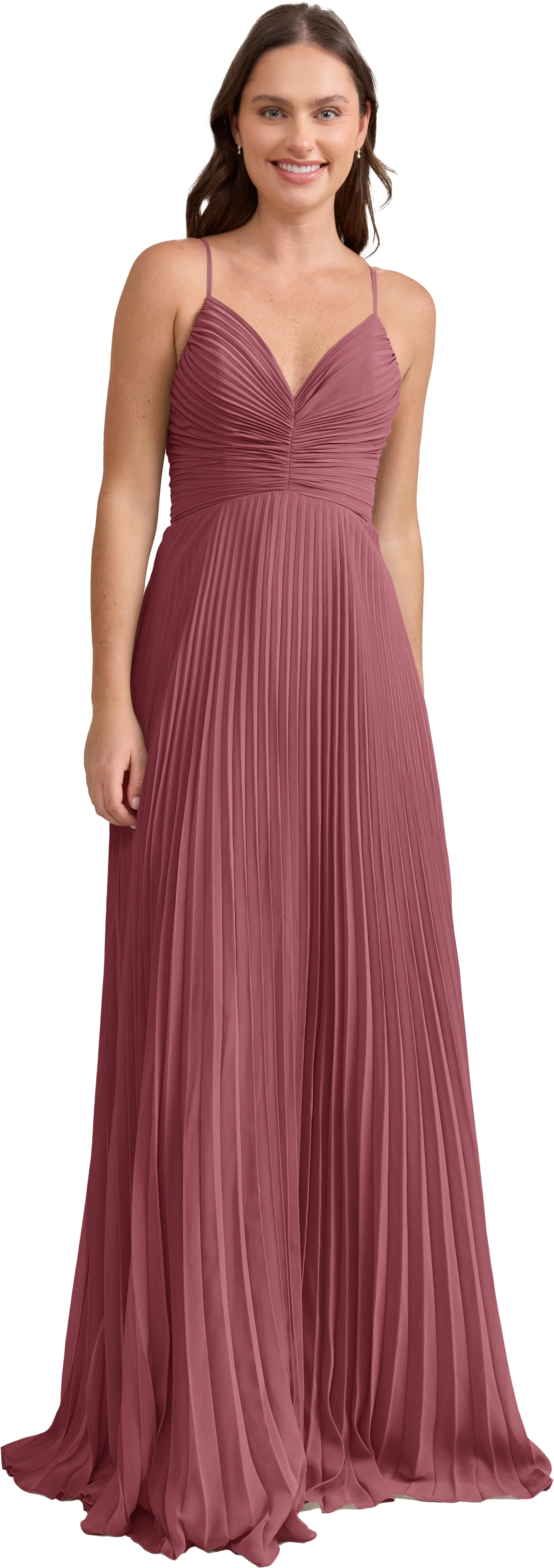 Vivian Chiffon Pleated Dress | Made To Order - Image 174
