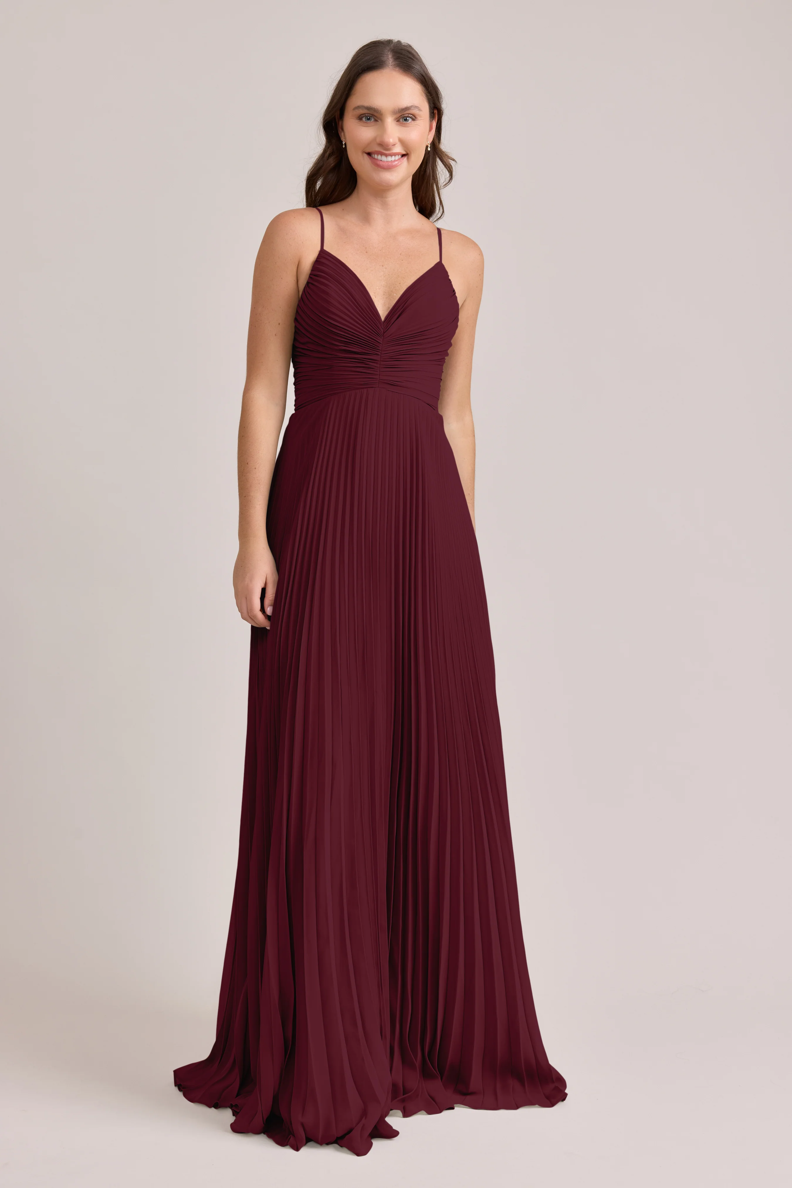Vivian Chiffon Pleated Dress | Made To Order - Image 18