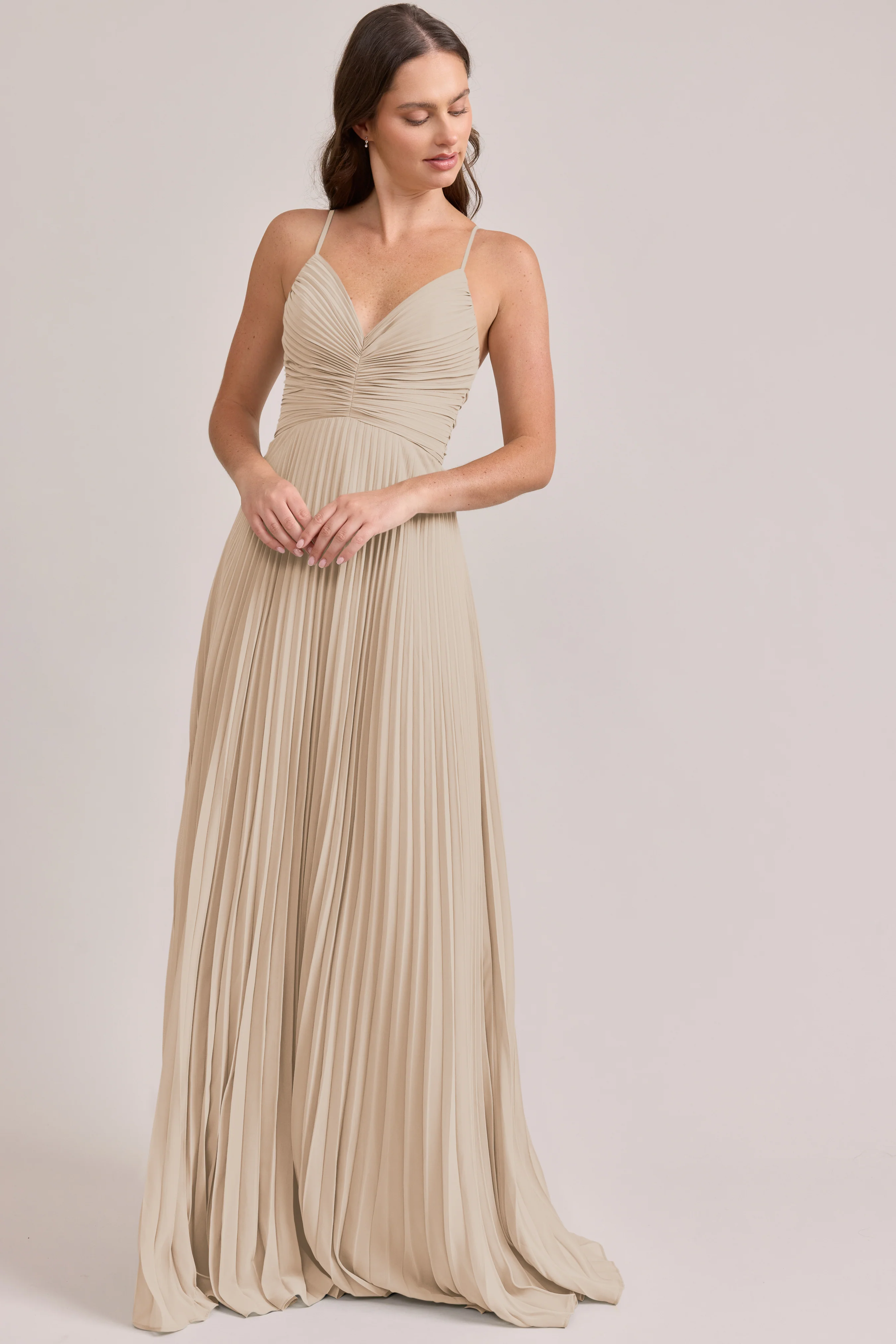 Vivian Chiffon Pleated Dress | Made To Order - Image 23
