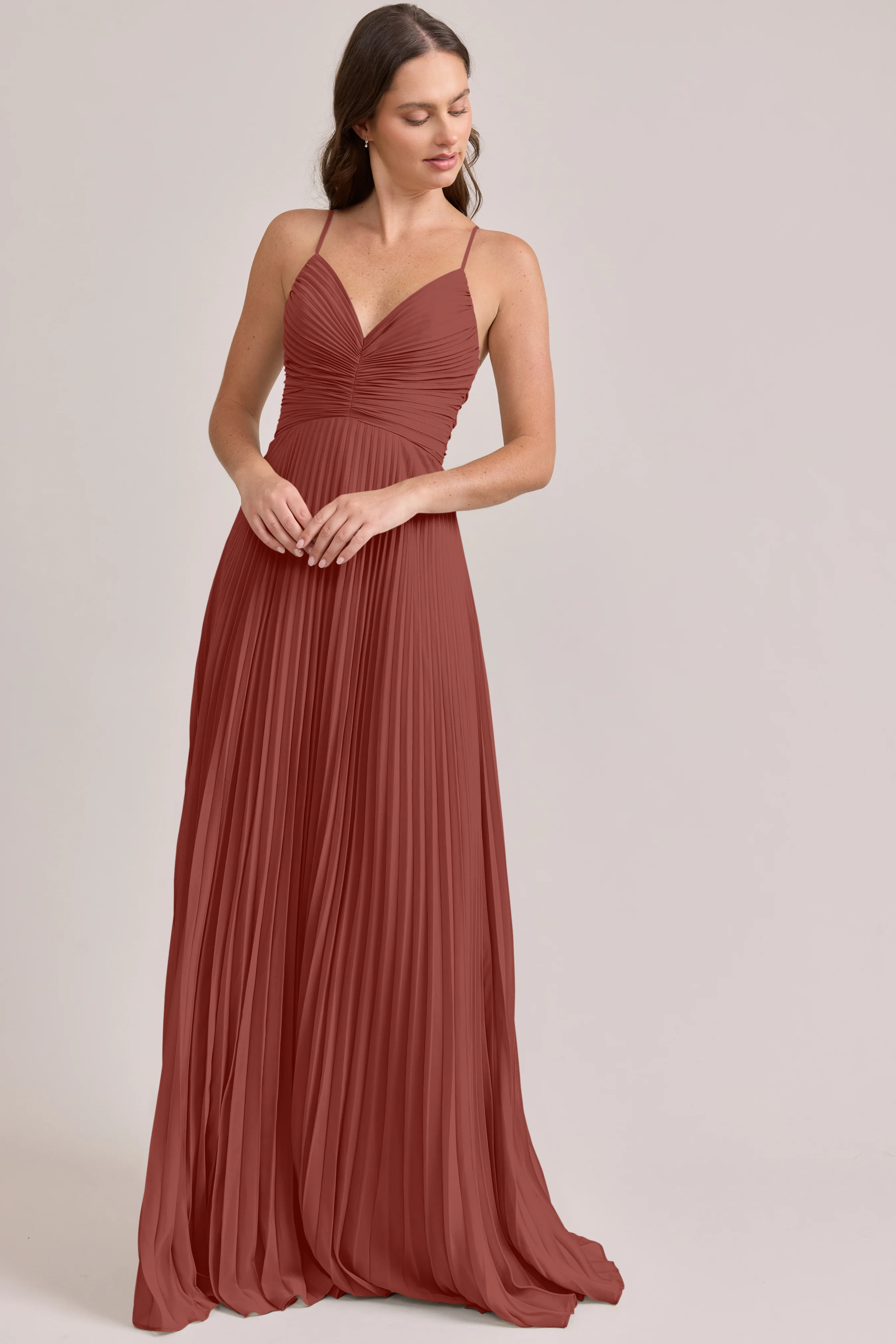 Vivian Chiffon Pleated Dress | Made To Order - Image 24